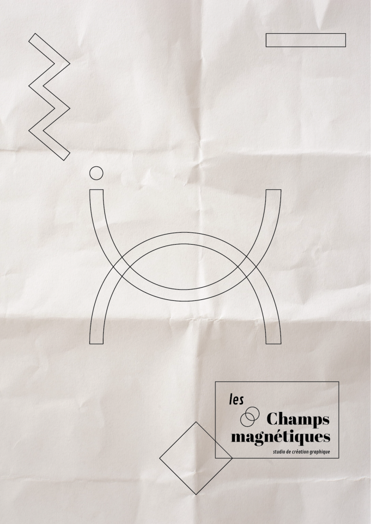 Création graphique, affiche minimaliste et géométrique par Marin Lebeau