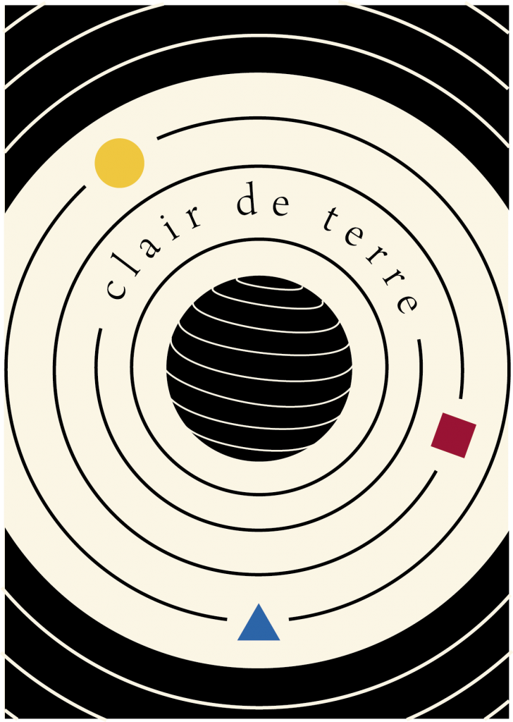 Design graphique, Couverture "Clair de Terre" par Marin Lebeau